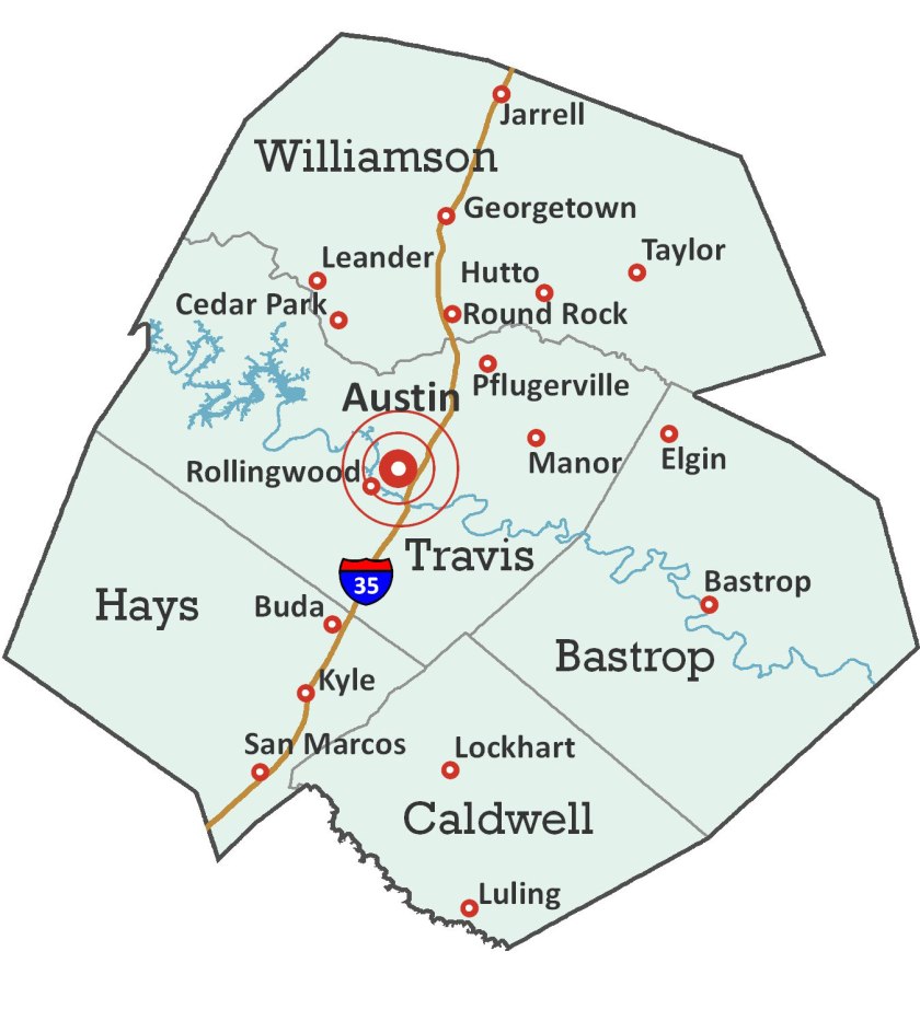 Map of Austin Metro