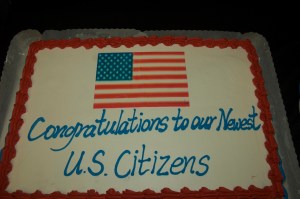 Naturalization Cake